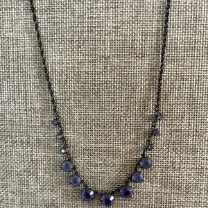1928 Purple/Blue 18 in. Necklace